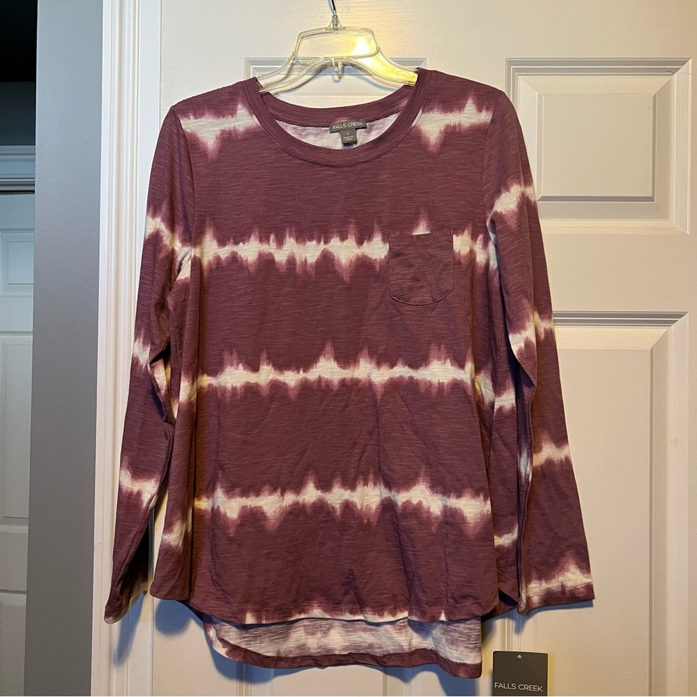 Falls Creek tie die long sleeve shirt